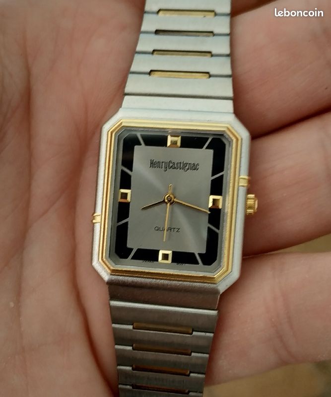 Montre Vintage Neuve de Stock fin 80's-début 90's, marque Henry Castignac, Quartz Miyota (image 1)