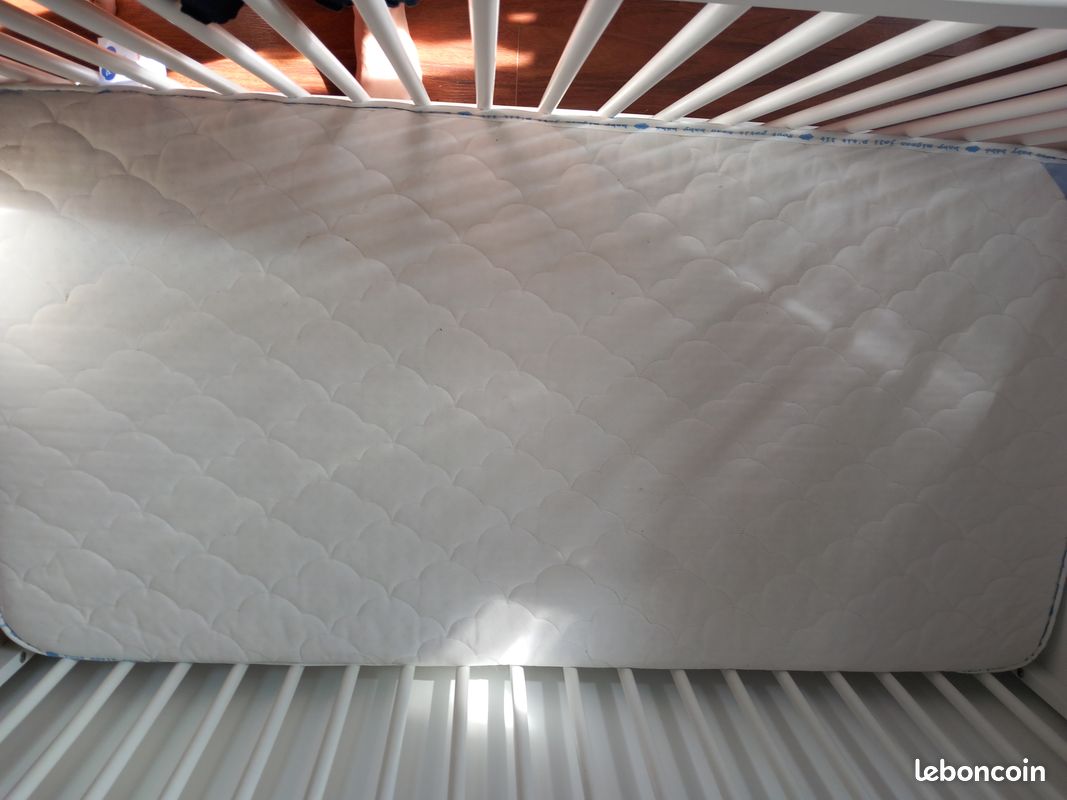 Lit 70x140 sommier matelas drap (image 3)