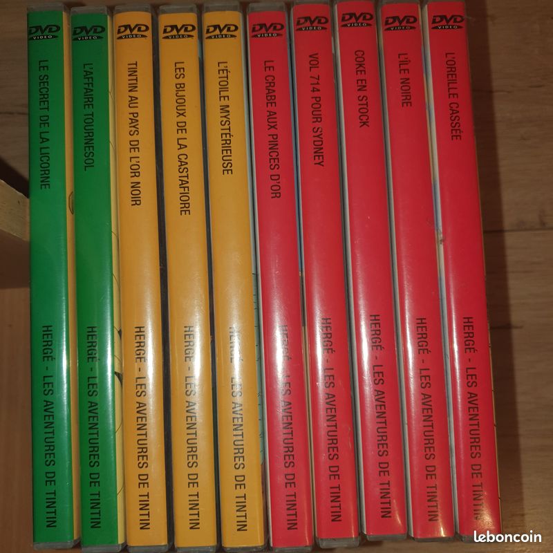 Lot de DVD Tintin (image 2)