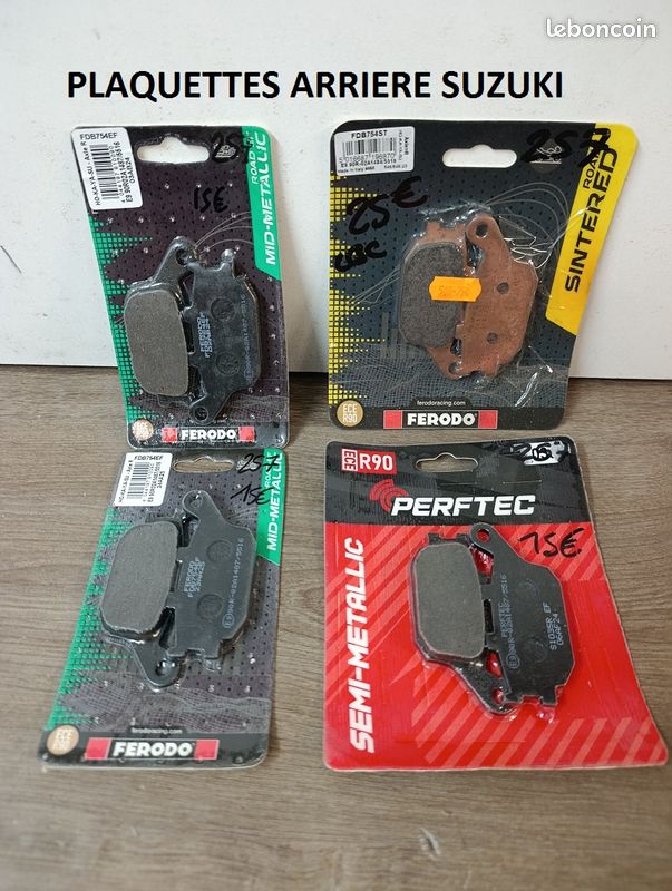 Plaquettes Frein Arrière SUZUKI 650 1250 Bandit 650 1000 SV DL 650 800 1000 V-strom GSXF 650 1250 750 GSR GSXS 750 950 1000 GSX-8S paire (image 1)