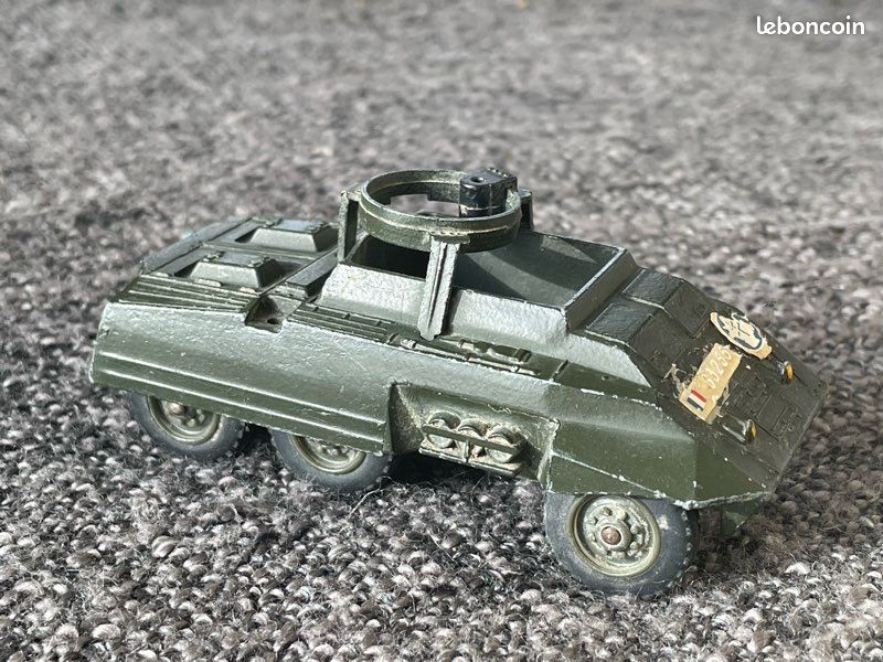 Ancienne Auto-mitrailleuse Solido M.20 – 2ème DB, Boîte D'origine 1960