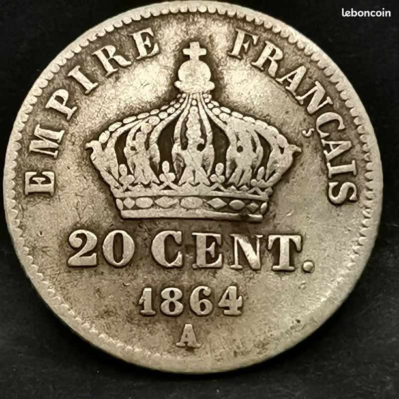 ANCIEN COLLIER ET Pendentif medaillon Argent Napoléon III XIXème siècle