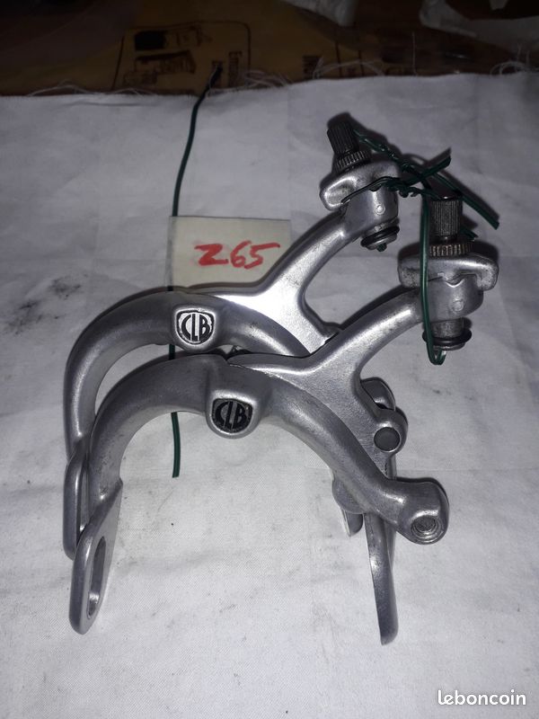 Frein Vélo Vintage CLB Années 1950 - Aluminium - Écrous à Ailettes Papillon