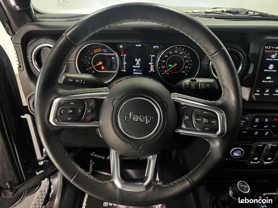 JEEP WRANGLER JL 3 PORTES 2.2 200ch SAHARA 4X4 BVA - 4 PLACES PAS DE MALUS - Suivi complet (image 13)