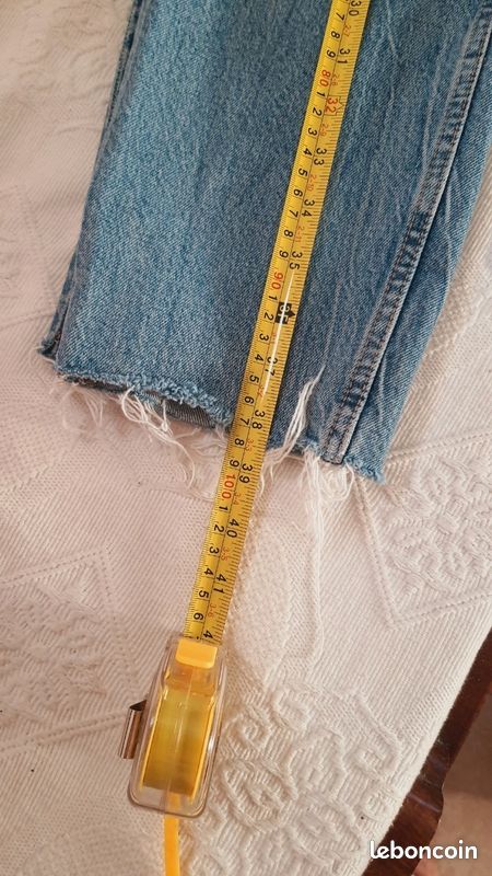 Jean zara taille haute bleu ciel T40 (image 5)