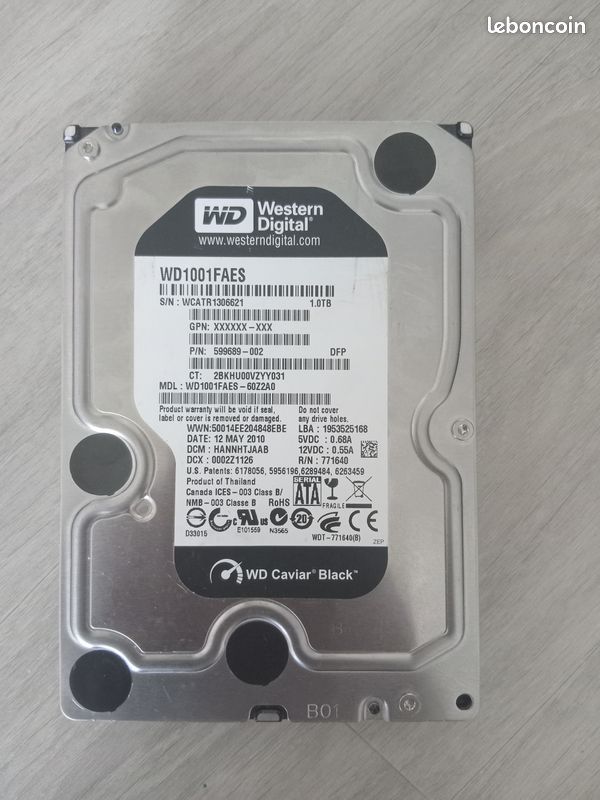 Disque dur interne western digital 1 to (image 1)