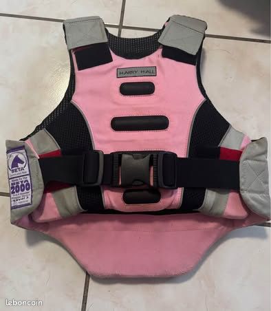 Gilet D'équitation Femme Arista – Taille XS – Noir Et Rose – Occasion