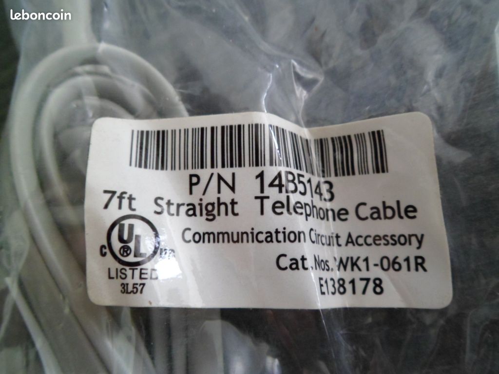 Prise + cable téléphone (image 3)