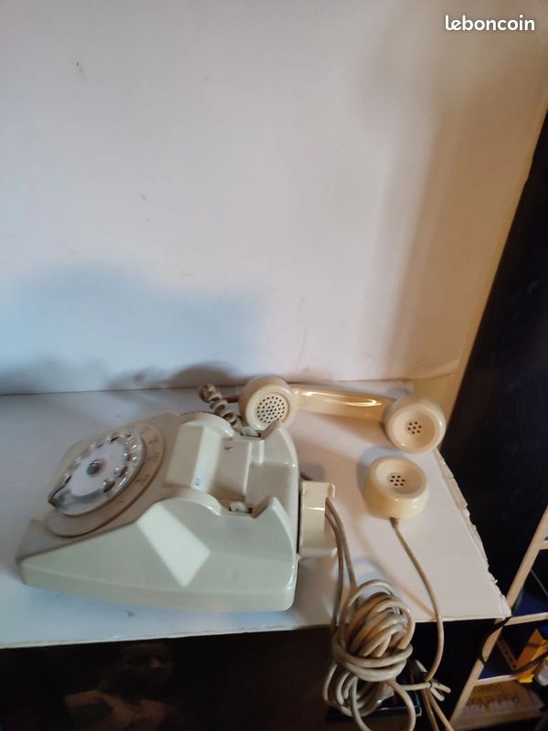 TÉLÉPHONE À TOUCHES PTT TELMAT Quimper design XXe art déco PN France EUR 290,00 - FR
