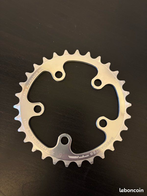 Plateau interne de route TA 74 PCD Zelito Triple (24-30 dents), Black - Chaîne et cassette de vélo