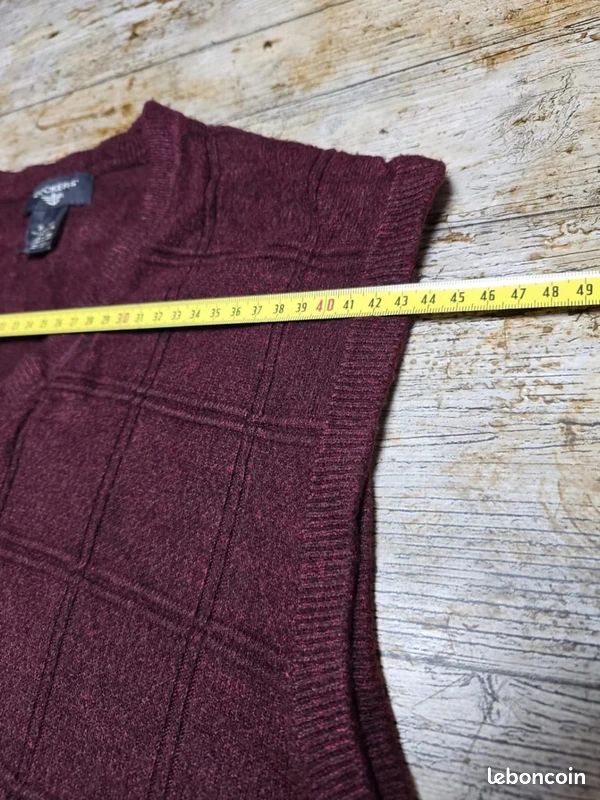 Gilet en tricot pour hommes,boutons en tricot,sans manches,pull Argyle