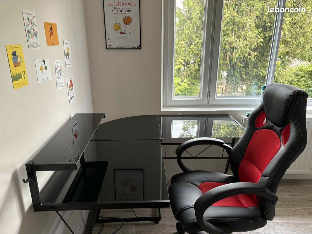 Bureau moderne 130cm×70cm + le fauteuil (image 3)