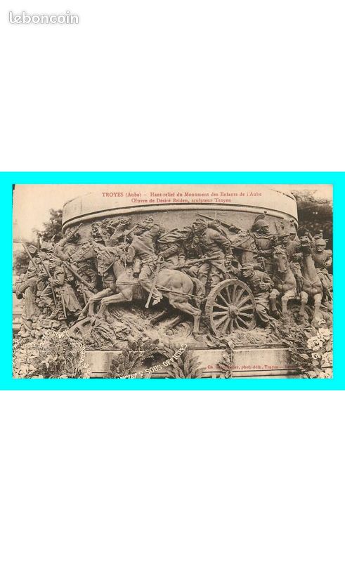 Carte Postale Ancienne – TROYES – Monument Des Enfants De L'Aube