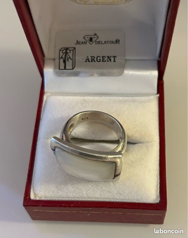 Bague Plaqué Argent 925 Avec Zircon - Taille 52 (USA 6), Cristal, Neuve Avec étiquette