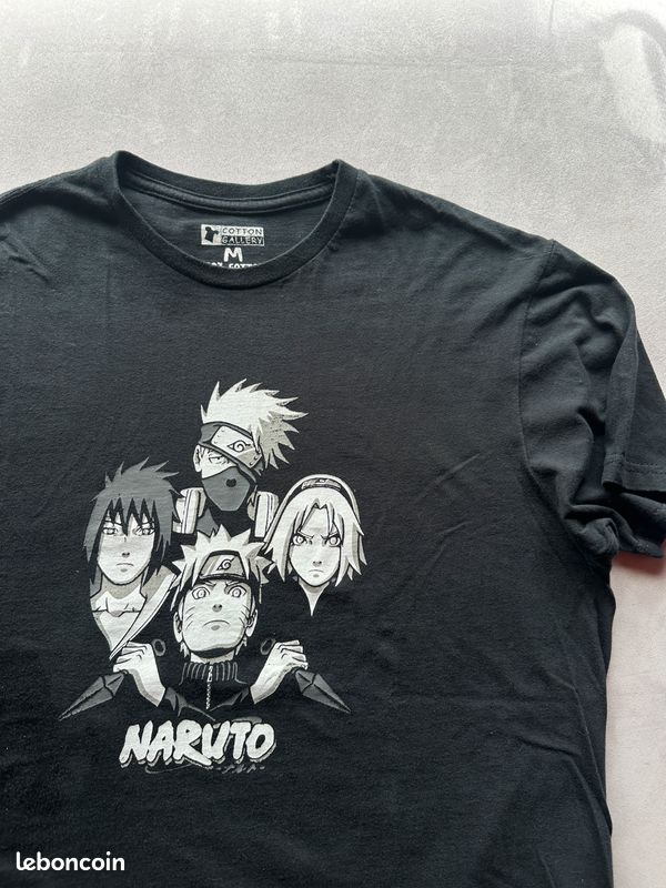 T-shirt Naruto Noir Taille M (image 1)