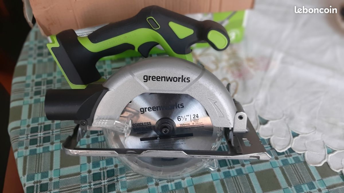 Scie circulaire sans fil GREENWORKS (image 3)