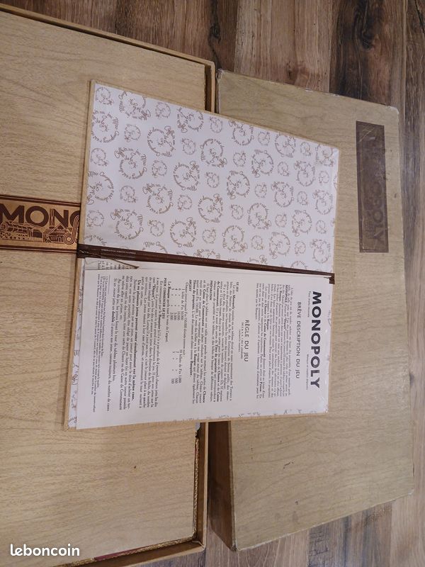 Ancien Monopoly Miro Années 60 - Pions En Bois - Jeu De Société Vintage
