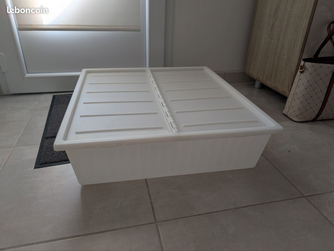 URGENT - Boîtes Rangements Blanches Plastique (image 2)