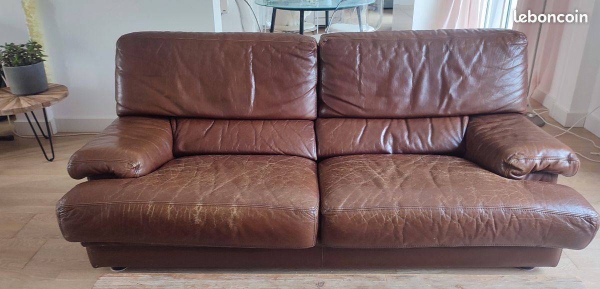 Canapé cuir Roche Bobois (image 1)