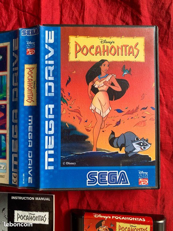 Jeu Vidéo Pocahontas - Sega Megadrive/Genesis - Bon état - Version Rétro