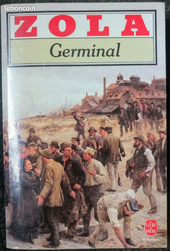 Roman "Germinal" de ZOLA, collection Le Livre de Poche, édition FASQUELLE de 1983 (image 1)