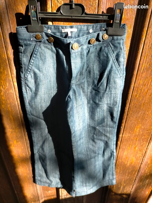 Jean Maje Taille 34 Bleu Neuf Sans étiquette - Coupe Semi-haute, Toutes Saisons