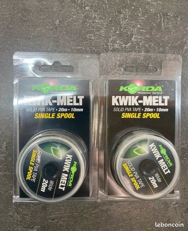Bobine Korda Kwik Melt – Ruban PVA 10mm – Solid – Pour Pêche à La Carpe
