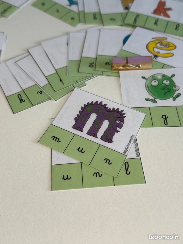 36 cartes des Alphas: les lettres cursives (image 5)