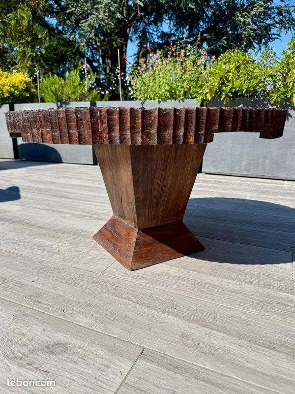 Table basse en bois massif de Pallissandre des Indes (image 2)
