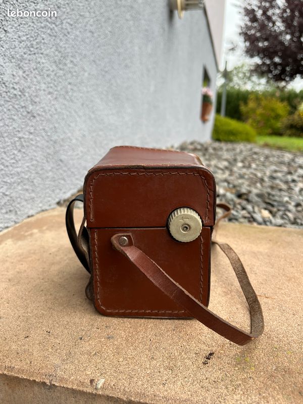 Appareil photo argentique Flash caméra KODAK Brownie avec sa sacoche en