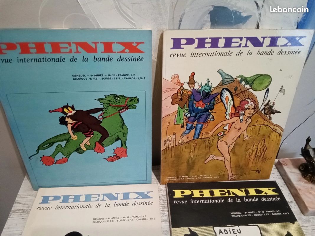 Lot bd Phenix 33/37/38/40. 1974. Lob Pichard Pratt Crepax.... (image 2)