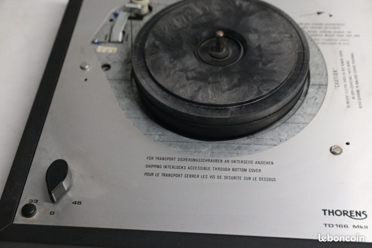 Occasion, fonctionne : Platine vinyle Tourne disque THORENS TD166 MkII (image 12)