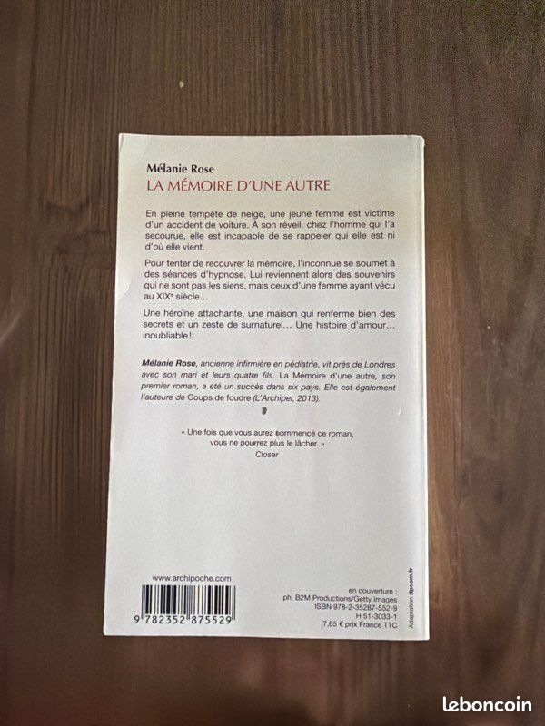 Livre la mémoire d’une autre (image 4)