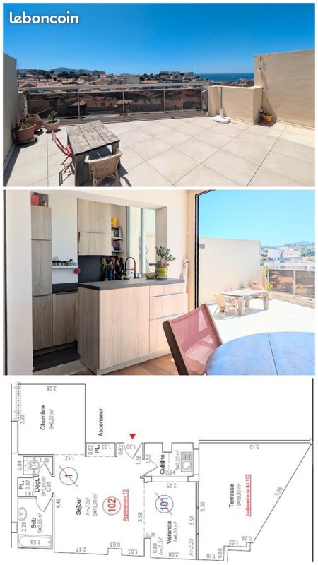 Appartement 2 pièces 48 m² · à Marseille · 47,5 m² · 420 000 €