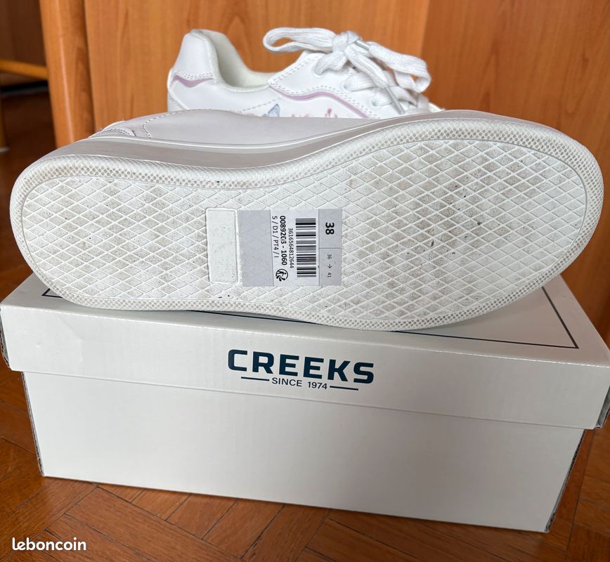 Baskets Creeks Pour Fille - Pointure 38 - Noir - Neuf Sans Emballage
