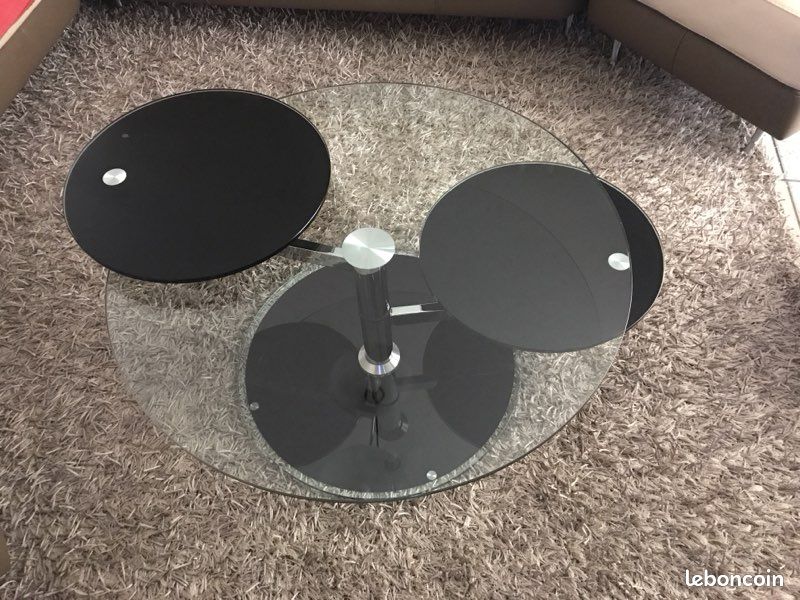 Table basse en verre (image 1)