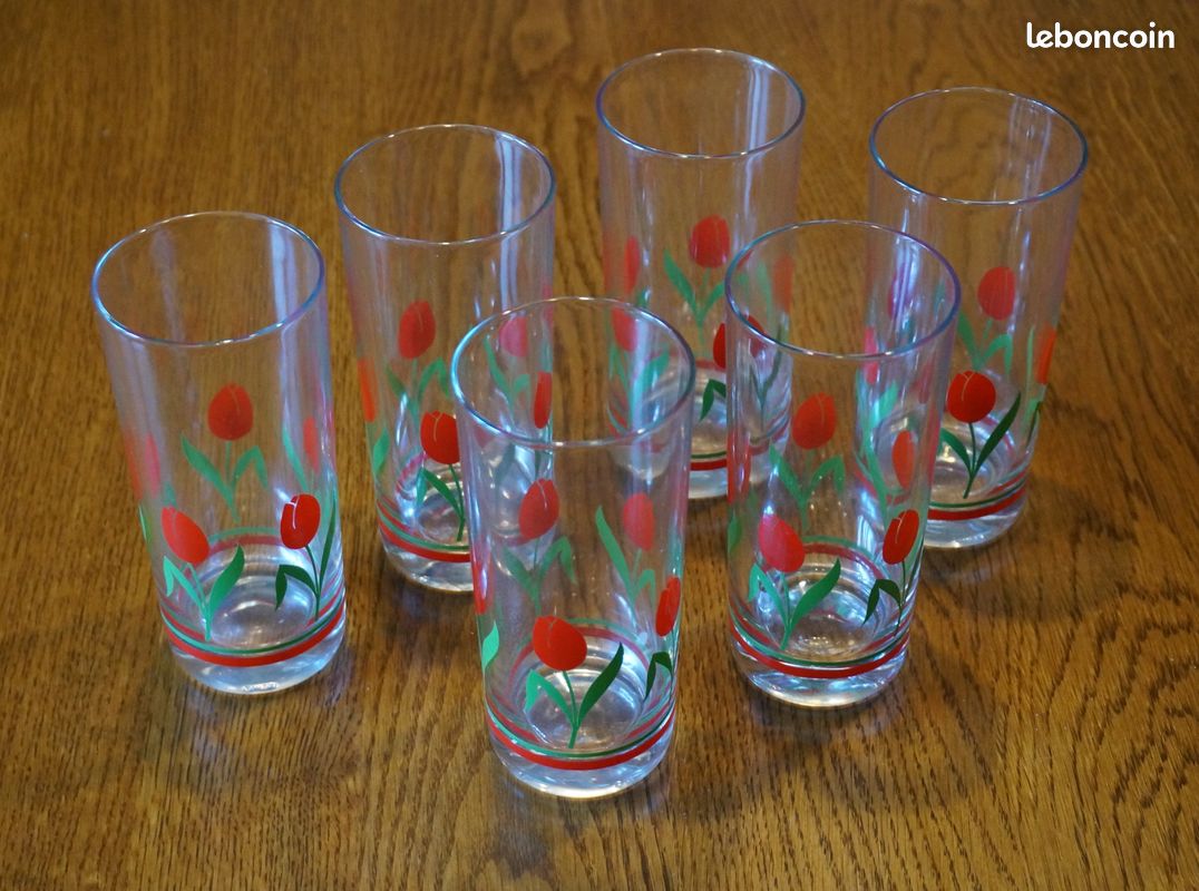 Lot De 6 Verres À Eau, Verres À Jus En Verre Robustes Pour Eau, Jus