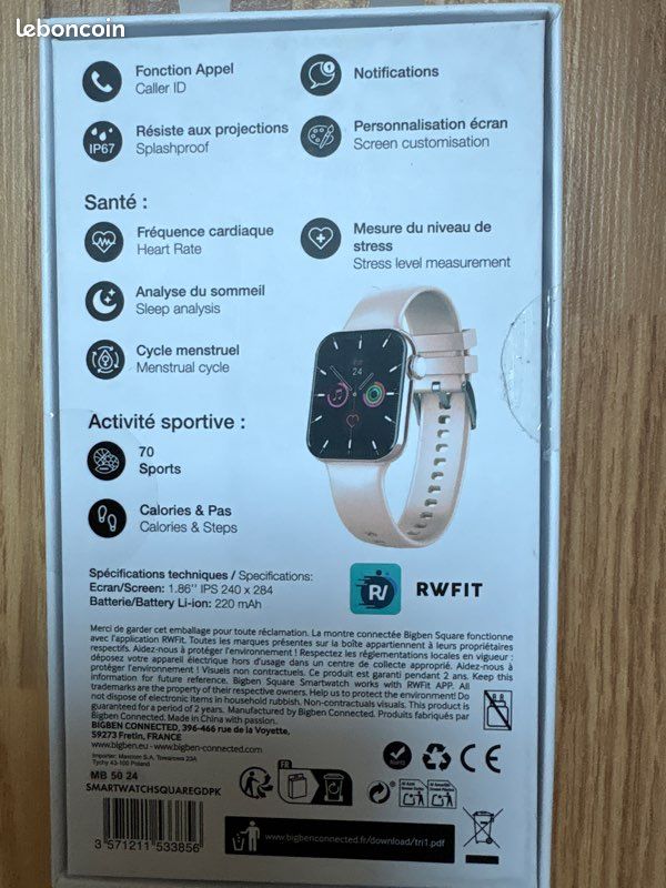 À vendre Smartwatch Bigben (image 2)