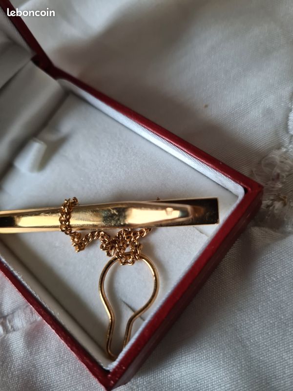 Pince à Cravate Vintage Des Années 1930 - Bijou Fantaisie Ancien - Occasion
