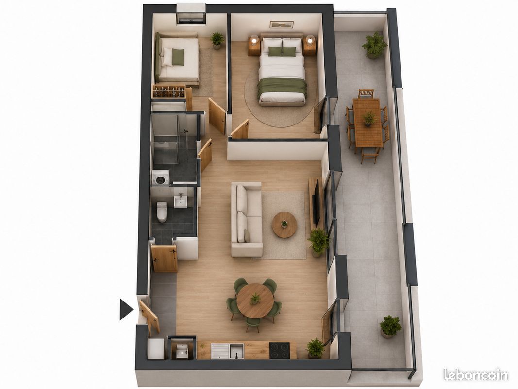 Immeuble 3 pièces 61 m² · à Saint-Pierre-du-Mont · 61 m² · 206 600 €