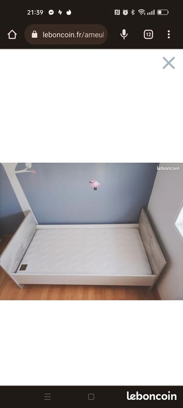 Lit bébé évolutif 70 X 140 - Sauthon (image 3)