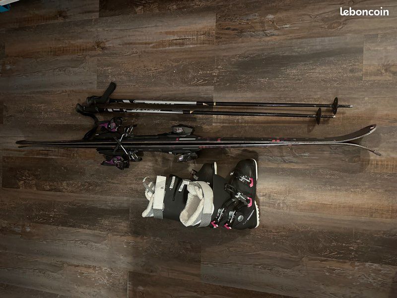 Ensemble ski bâtons et chaussures Salomon (image 1)