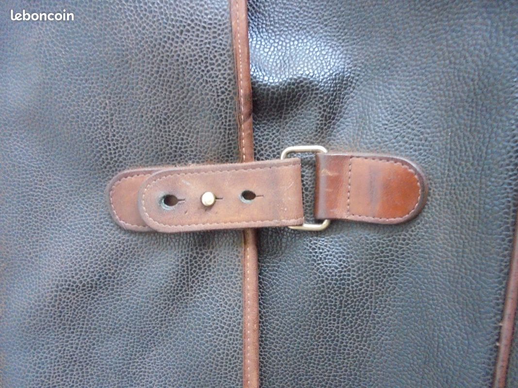 Cartable,sacoche vintage en cuir Bruno Conti (image 6)