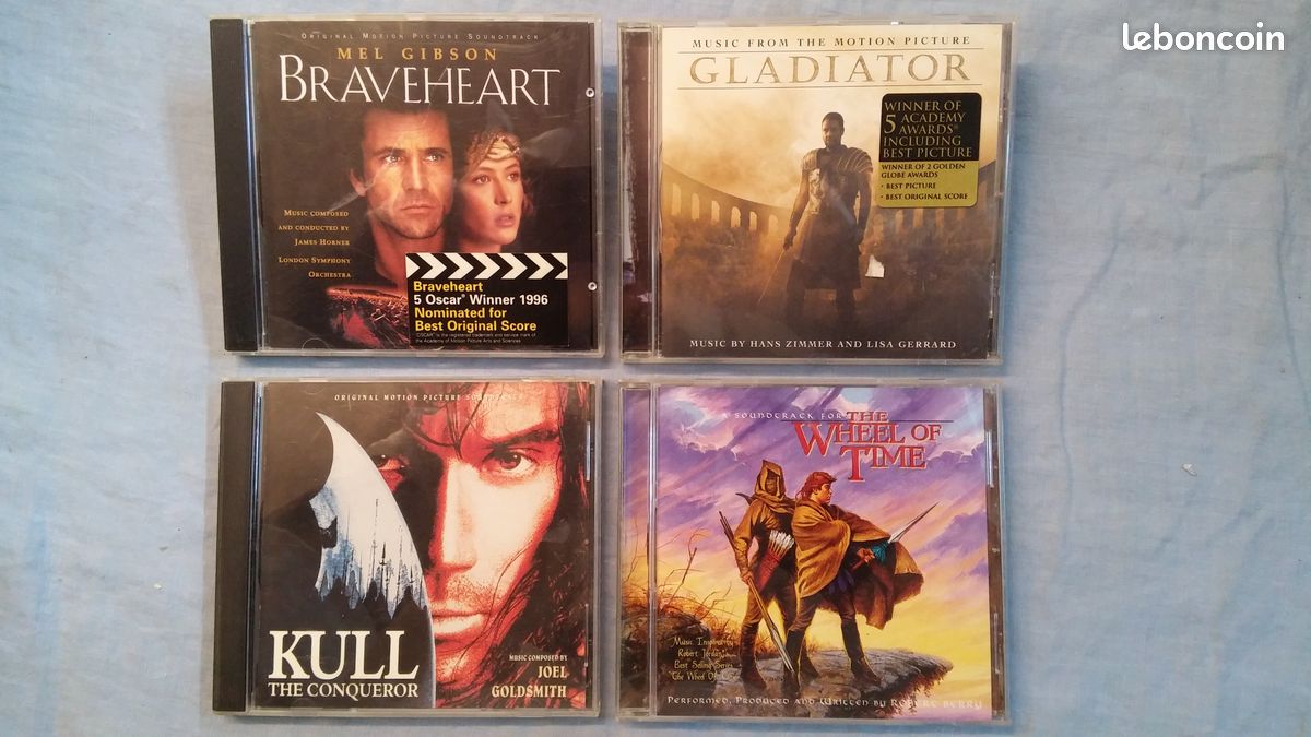 Lot 4 CD Film Braveheart Gladiator (image 1)