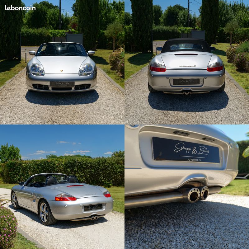 PORSCHE Boxster S Type 986 3.2l boite mécanique – Échappement Inox – Radars de recul – Capote neuve – Très bel état - Climatisation automatique (image 2)