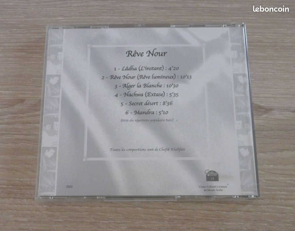 CHAFIK KHELIFATI Rêve Nour CD album musique orientale 6 titres - C. NEUF (image 5)