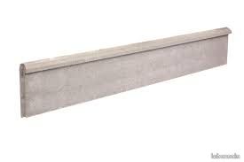 PLAQUE DE SOUBASSEMENT BETON 2.50 m x 0.25 m pour clôtures (image 2)
