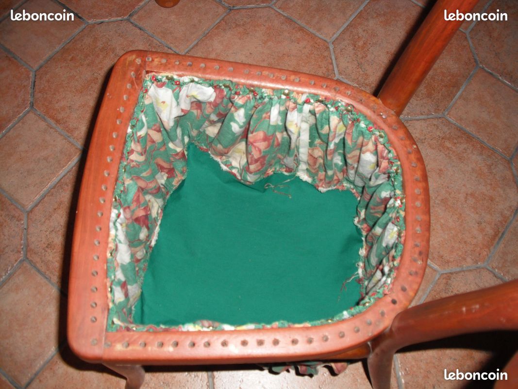 Chaise de Bureau bois et cuir Vintage Style Baumann (image 2)
