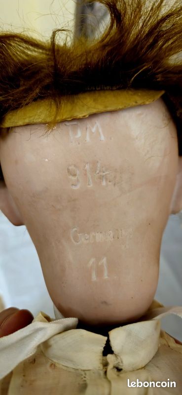 Ancienne Poupée Allemande. Tête En Bisque. Corps En