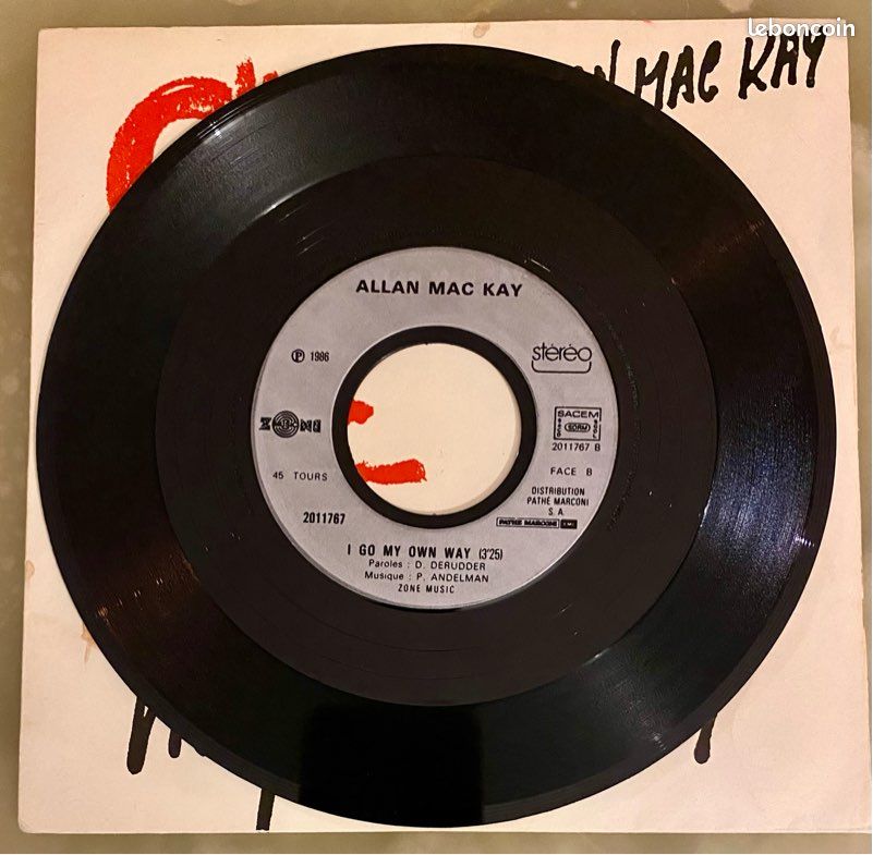 Disque vinyle 45 tours Allan Mac Kay (image 4)